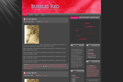bubbles red